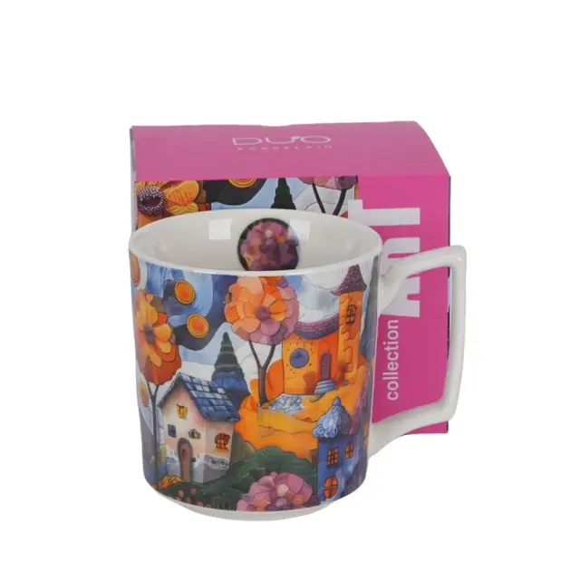 Duo gift Modern Art Πορσελάνινη Κούπα 450ml: Countryside