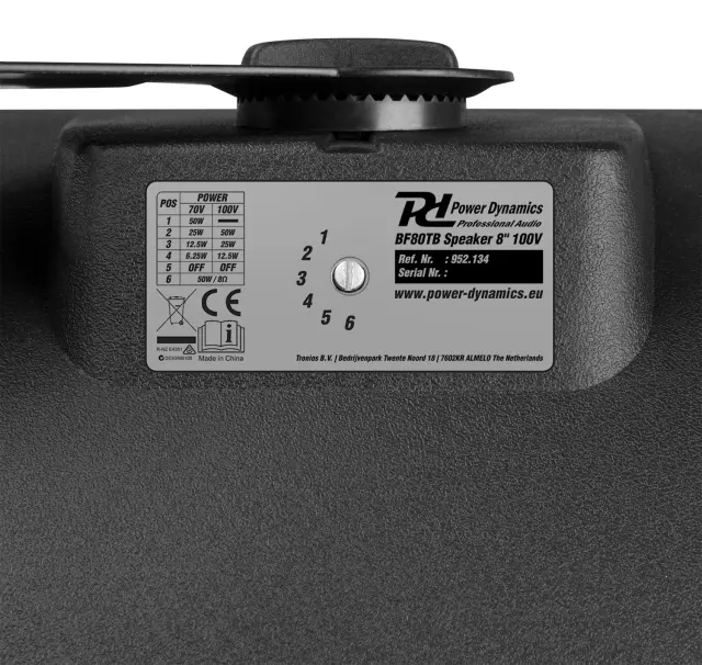 POWER DYNAMICS BF80TB BLACK ΗΧΕΙΟ ΕΓΚΑΤΑΣΤΑΣΕΩΝ 3