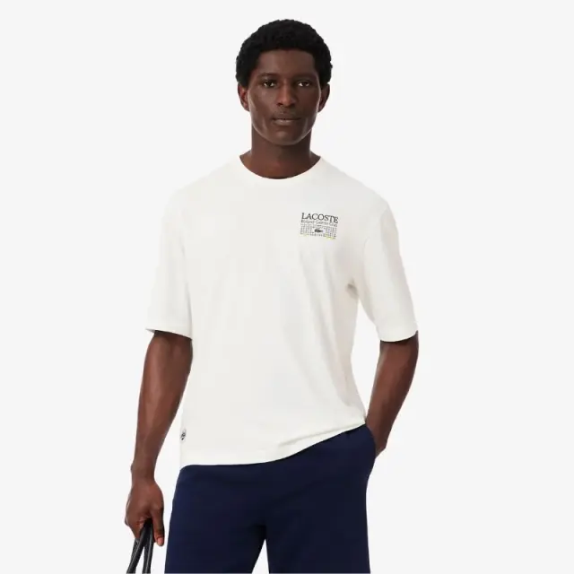 Μπλούζα Lacoste TH0375-70V Λευκό - M