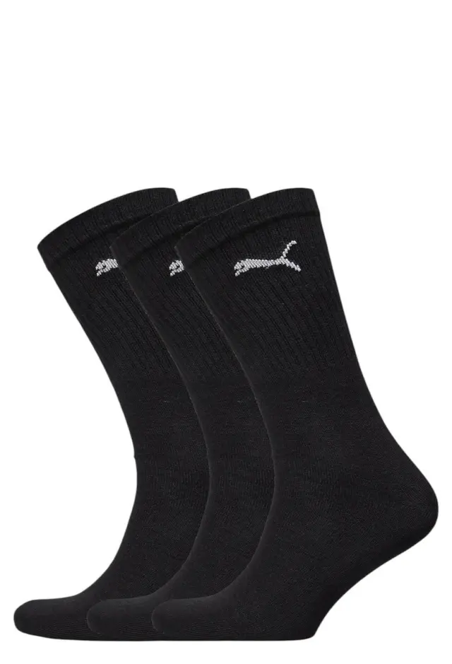 Puma Αθλητικές Κάλτσες Μαύρες 3 Ζεύγη - 43-46