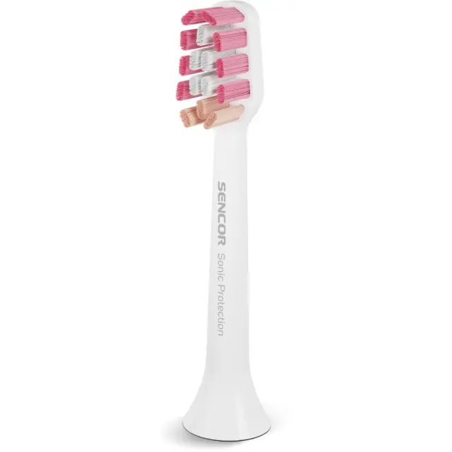 Sencor SOX 016 Ανταλλακτικές Κεφαλές 3D Shaped Ιδανικές για Βαθύ Καθαρισμό και Λεύκανση Συμβατές με Οδοντόβουρτσες Sencor SOC της Σειράς 1,2 και 3 3