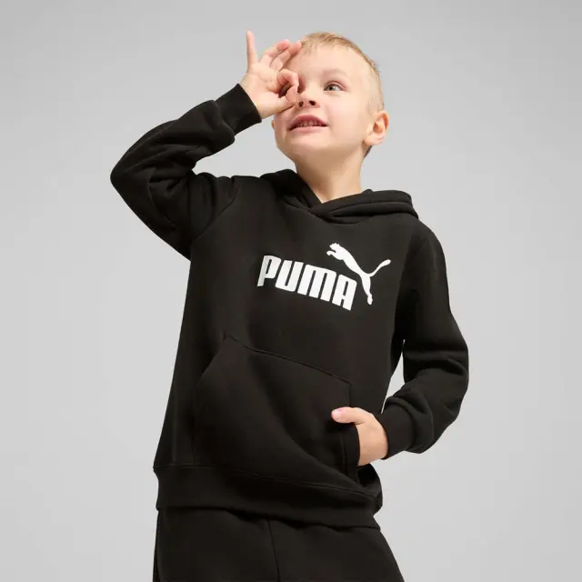 Puma Boy's Essentials no 1 Logo Fleece Hoodie Μαύρο 684931-01 (Puma) 3