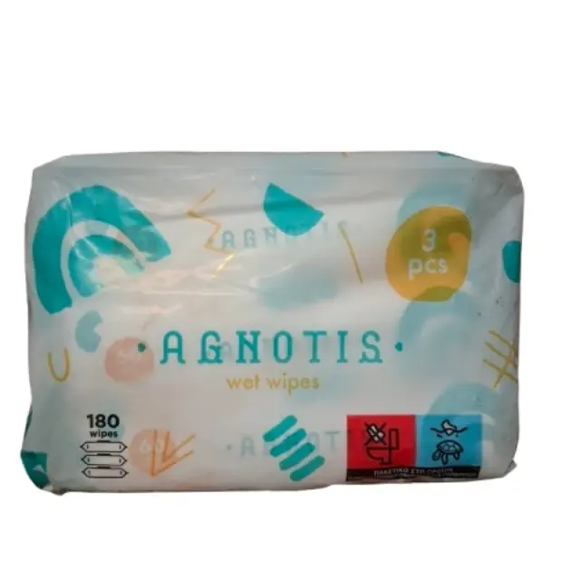 Agnotis Μωρομάντηλα Χωρίς Parabens & Οινόπνευμα με Καπάκι 3x60τμχ