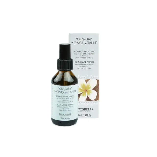 Phytorelax Monoi De Tahiti Multipurpose Dry Oil Face, Body &Hair, Ξηρό Έλαιο Ενυδάτωσης Μονόϊ για Πρόσωπο, Σώμα & Μαλλιά 100 ml