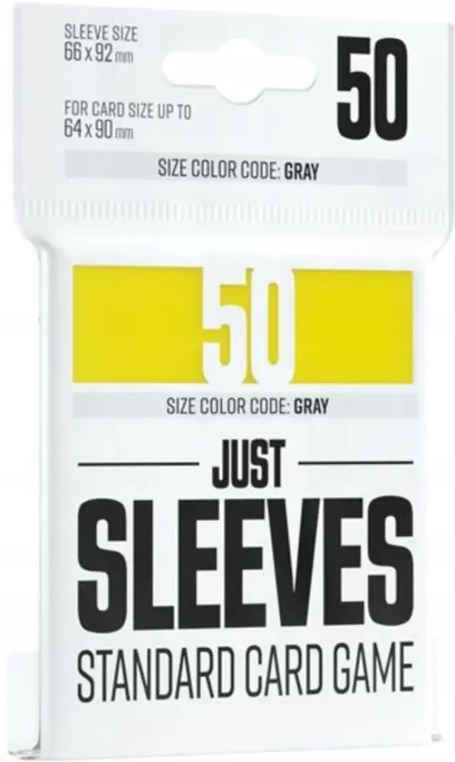Just Sleeves - Standard Card Game Yellow (50 Sleeves)