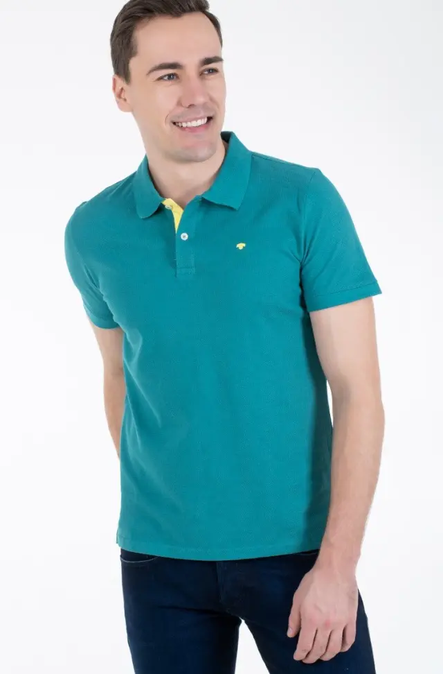 TOM TAILOR BASIC POLO ΑΝΔΡΙΚΟ GREEN 3