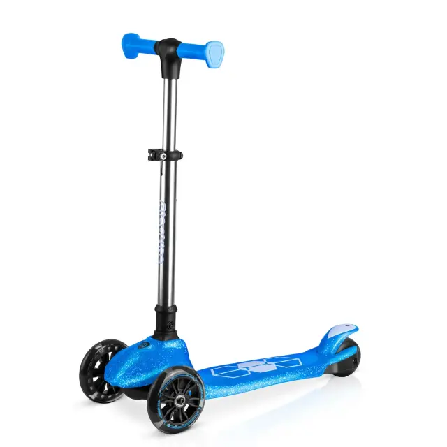 Ricokids Παιδικό Πατίνι Jelly με 3 Τροχούς Led ,Που Λάμπει στο Σκοτάδι Μπλε 2