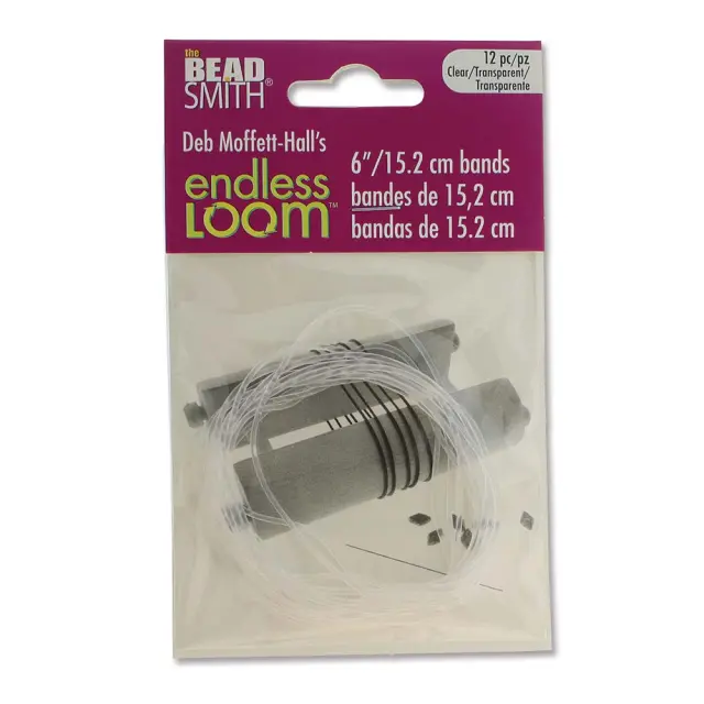 Λαστιχάκια για Αργαλειό Endless Loom - 15.2cm, Clear - 12τεμ