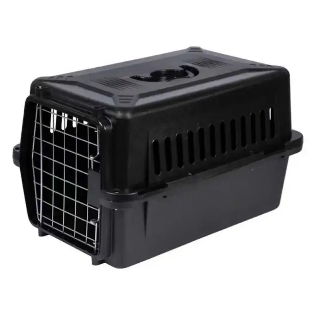 OAS Box Μεταφοράς με Μεταλλική Πόρτα Μαύρο (48x32x30cm) 15x48x32cm Μαύρο