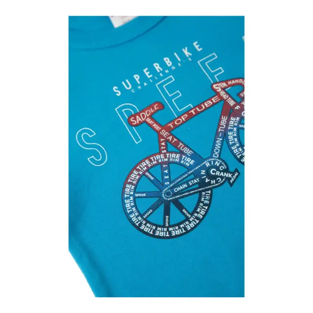 Minerva Παιδικό Φανελάκι Αγόρι Bike, Χρώμα Μπλε Ρουά 2