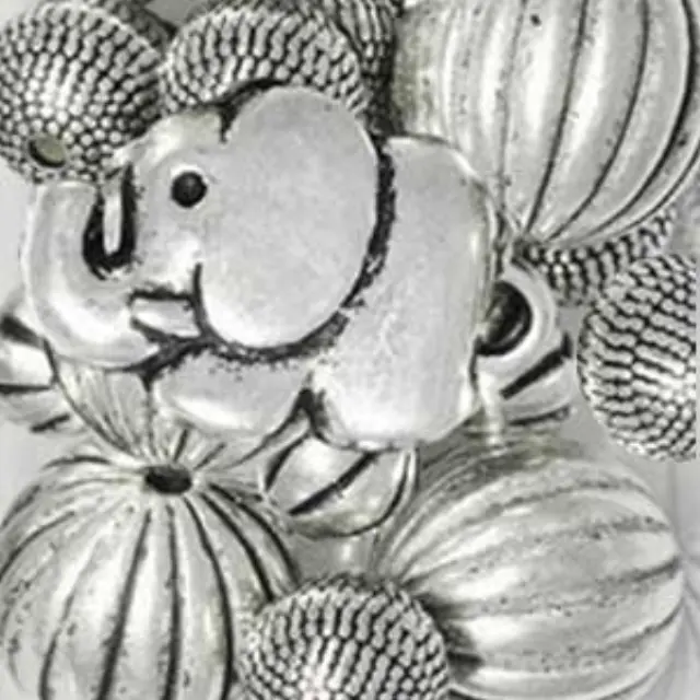 Επιμεταλλωμένη Χάντρες Circus Antique Silver Mix 5-15mm ~19τεμ