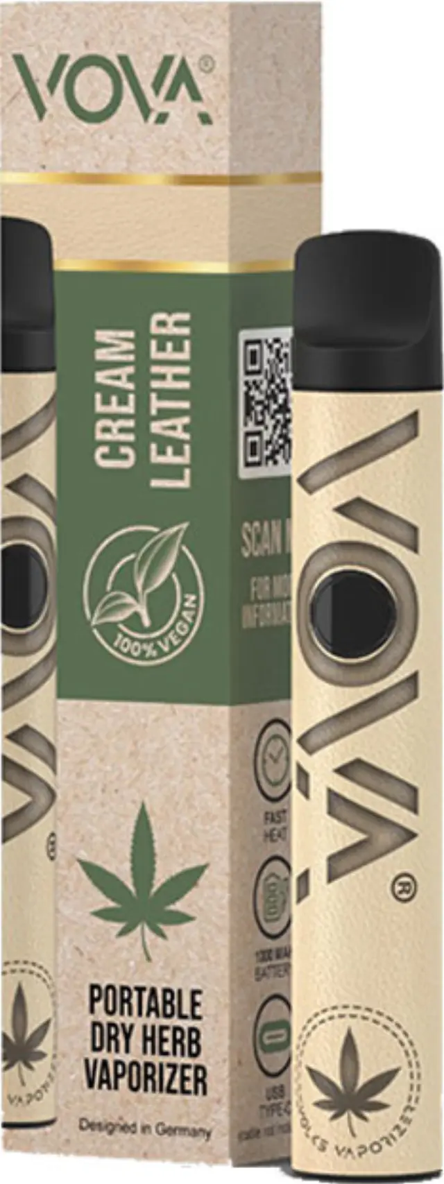 Vova Dab Pen - Vaporizer 1000mAh - Cream Δέρμα (for Herbs)