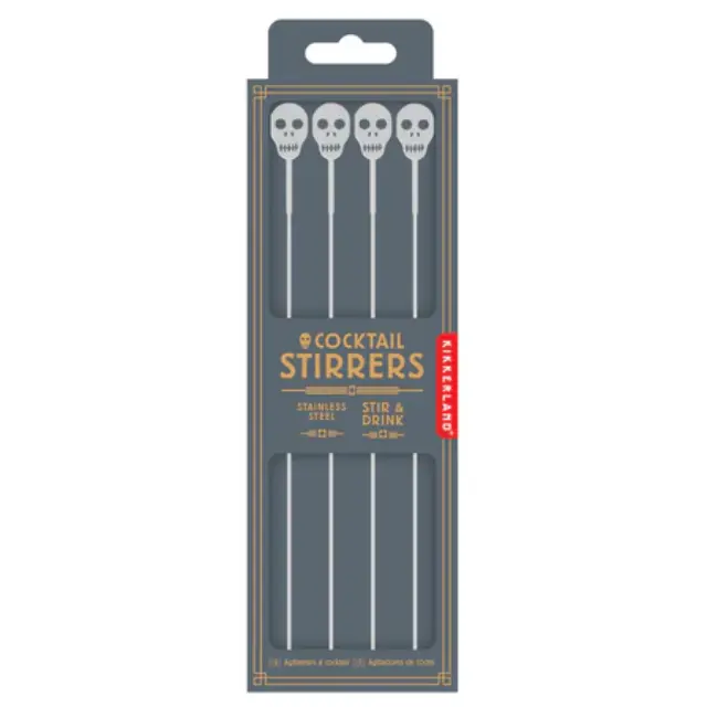 Αναδευτήρες για ποτά σετ 4 τεμ Cocktail Stirrers stailess steel BA103 2