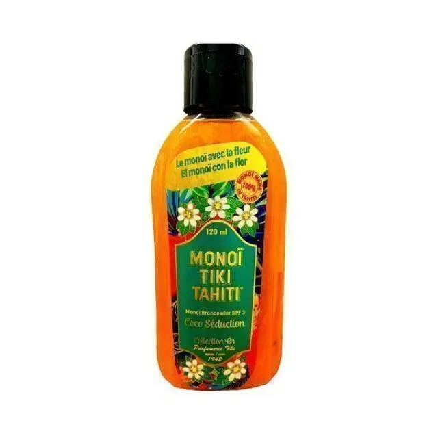 Monoi Tiki Coco Seduction SPF3 with Glitter Λάδι Μαυρίσματος για Πρόσωπο & Σώμα 120ml