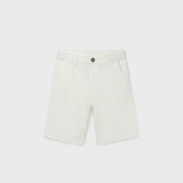 Junior 10 έως 18 ετών Βερμούδα chino βασική κρεμ