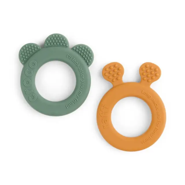 Σετ Μασητικά 2 Τεμαχίων Done By Deer Friends Mustard/Green BR76463