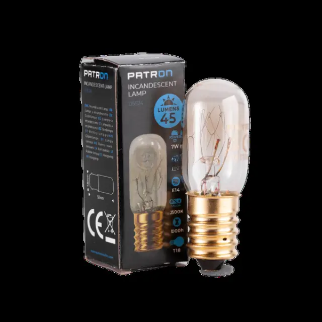 Incandescent Lamp 7W T18 E14 230V