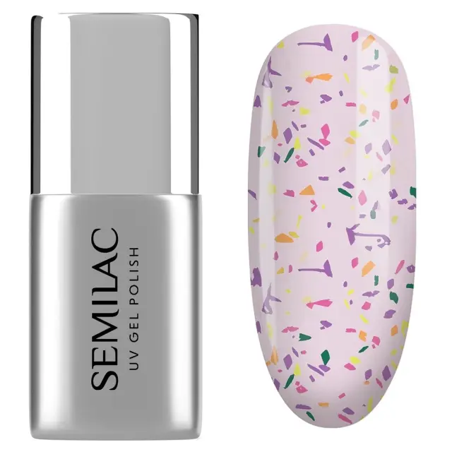Semilac Top No Wipe Matte Violet Galaxy T27 7ml