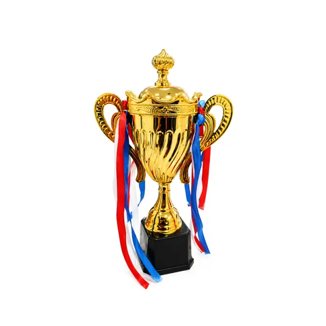 Κύπελλο Βράβευσης Χρυσό με Κορδέλες 28cm - Gold Trophy Cup with Ribbons 28cm 0332033 3
