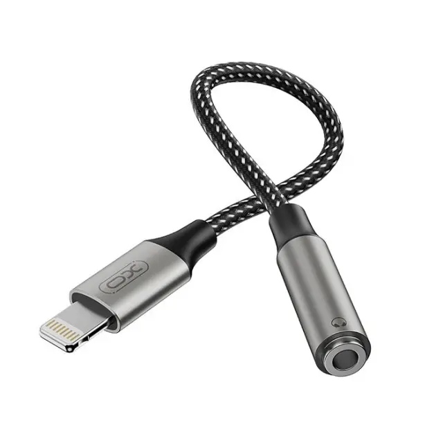 Καλώδιο-αντάπτορας Lightning - 3.5mm θηλ., 0.12m σε γκρι χρώμα