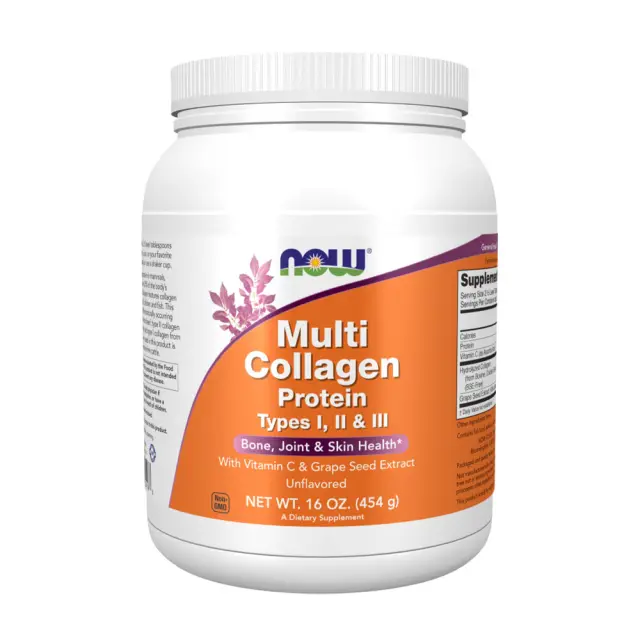 Now Foods Multi Collagen Protein Types I, II & III Powder