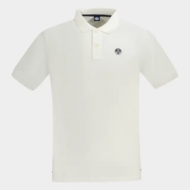 North Sails - Ανδρικό Κοντομάνικο Polo T-Shirt 995011-000-0101 Λευκό - 3XL