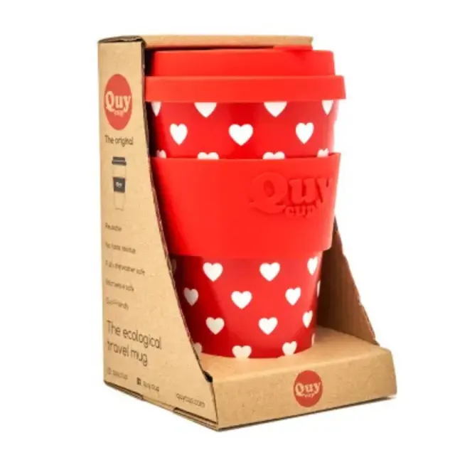 Quy Cup Επαναχρησιμοποιούμενο Ποτήρι (R-Pet) 400ml: Hearts 2
