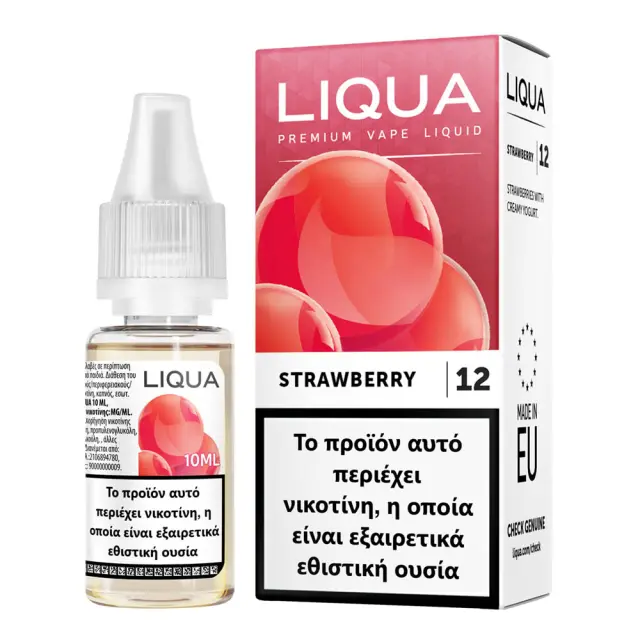 Liqua Strawberry 12mg 10ml Υγρό Αναπλήρωσης