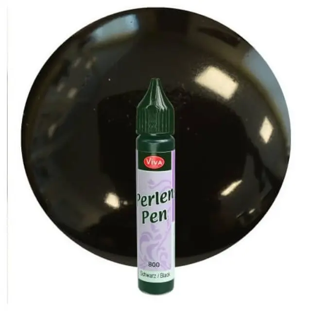 Perlen-Pen 25ml Viva Decor, Μαύρο