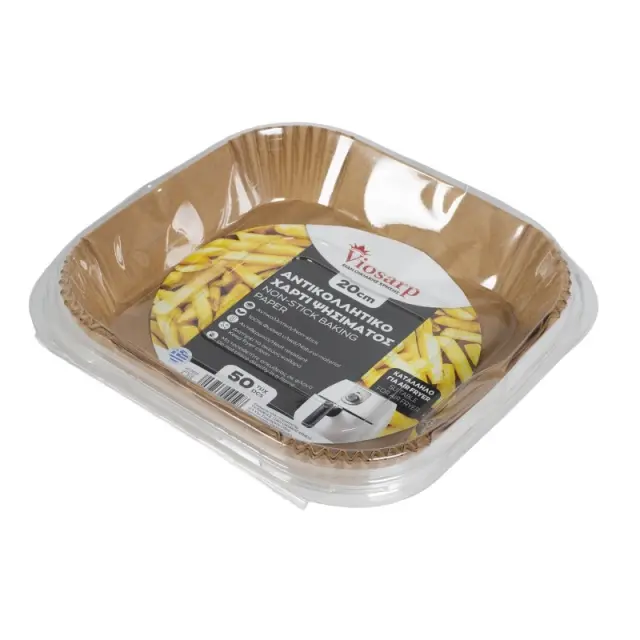 Viosarp Αντικολλητικό Χαρτί Ψησίματος 20x4.5cm 50τμχ Για Φριτέζα Airfryer VC2812