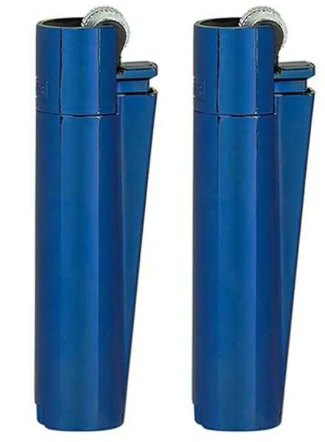 Clipper Αναπτήρας Μεταλλικός Μεγάλος - Deep Blue Metal