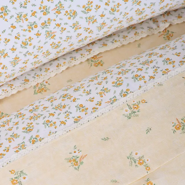 Κουβερλί 220x240 Υπέρδιπλο Prestige Das Home 1682 Κρεμ-Ωχρα 100% Βαμβακοσατέν 2