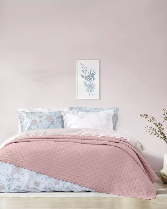 Κουβερλί 160x240 Μονό Nima Clay Apple Pink 100% Microfiber