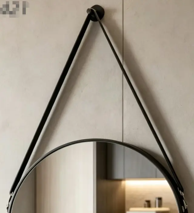 Στρογγυλός Καθρέπτης Μπάνιου 60cm με πλαίσιο 2
