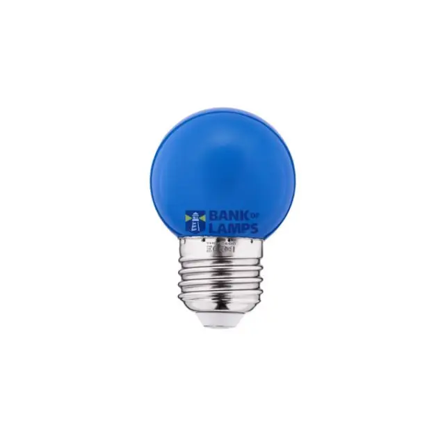 LED Color Bulb 1W E27 G45 240V 10Lm PC blue