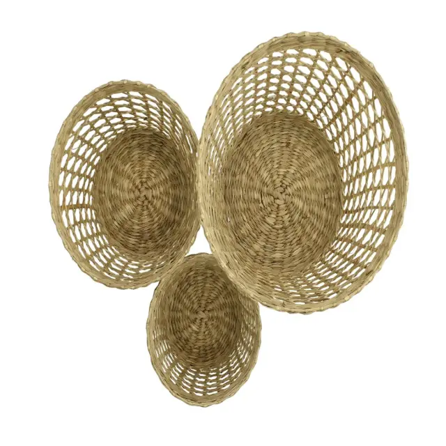 Καλάθι Φυσικό Seagrass 20x20x20cm Σετ 3Τμχ 2