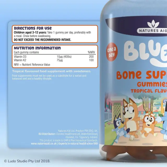 Natures Aid Bluey Bone Support Gummies 2