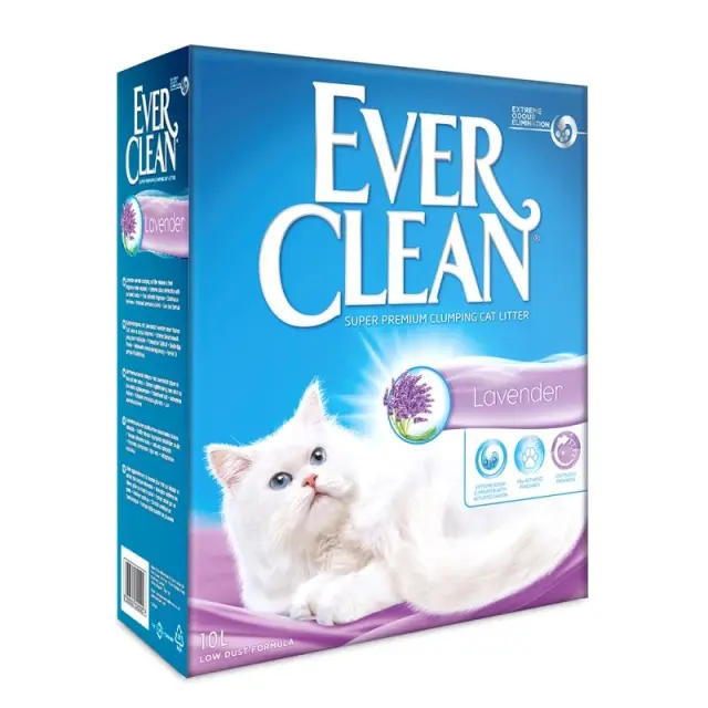 Ever Clean Lavender Συγκολλητική Άμμος για Γάτες 10lt Μονόχρωμο