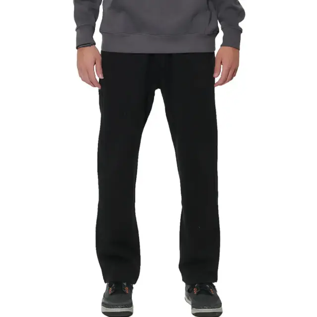 Body Action Fleece Open - Leg Sweatpants Black 023628-01-01 - 2XL