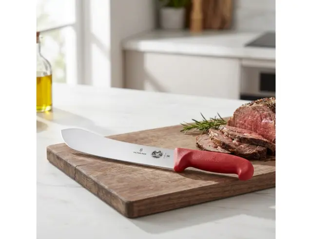 Μαχαίρι Κρέατος Victorinox Fibrox με κυρτή λεπίδα, φαρδιά μύτη και μήκος 25cm - Red5.7401.25