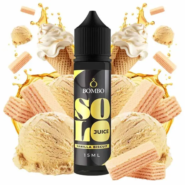 Bombo Flavor Shot Solo Juice Vanilla Biscuit 15ml/60ml 60ml