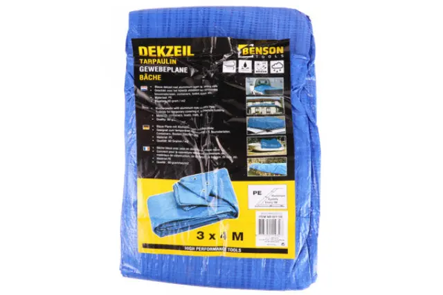 Tarpaulin 3 x 4 m blue