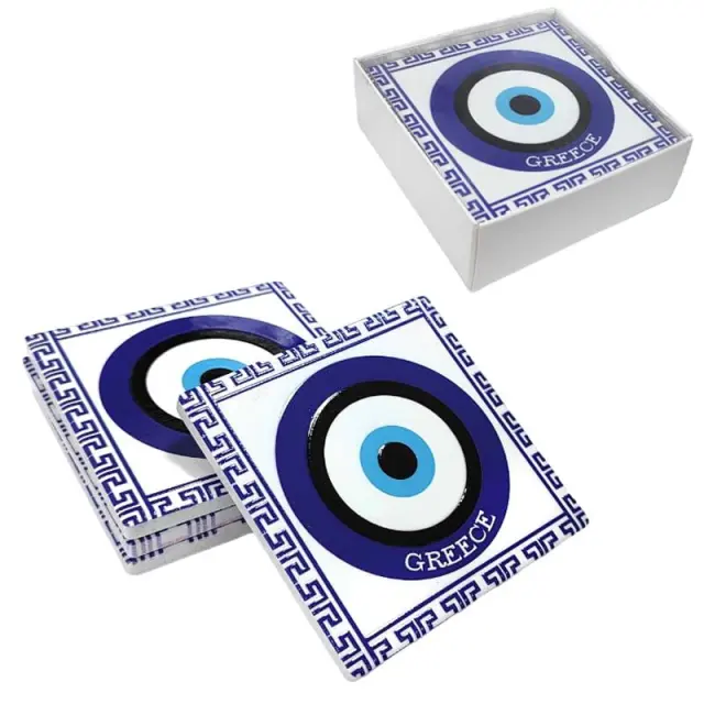 Σετ σουβέρ Greece 4τμχ - Coaster set 4pcs 026039