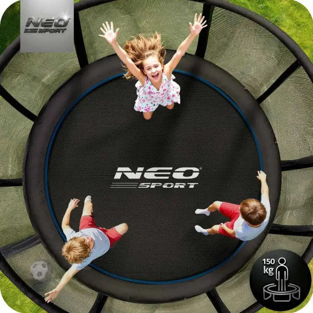 Neo Sport Τραμπολίνο Με Προστατευτικό Δίχτυ και Σκάλα Διαμέτρου 312cm 3