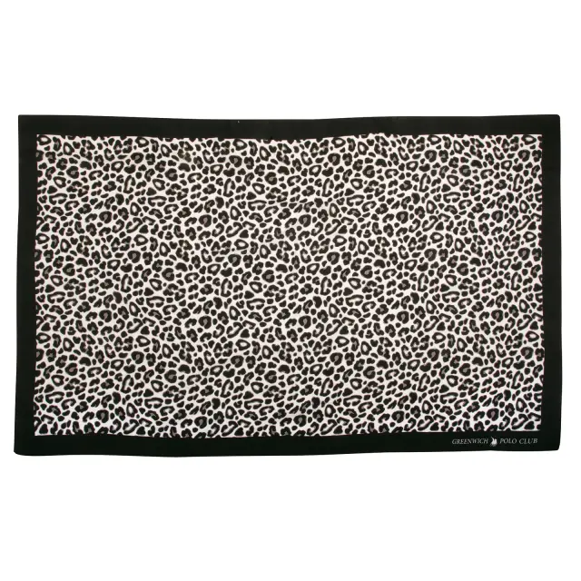 Πετσέτα-Παρεό Θαλάσσης 110x180 Greenwich Polo Club 4036 Taupe-Black 100% Rayon