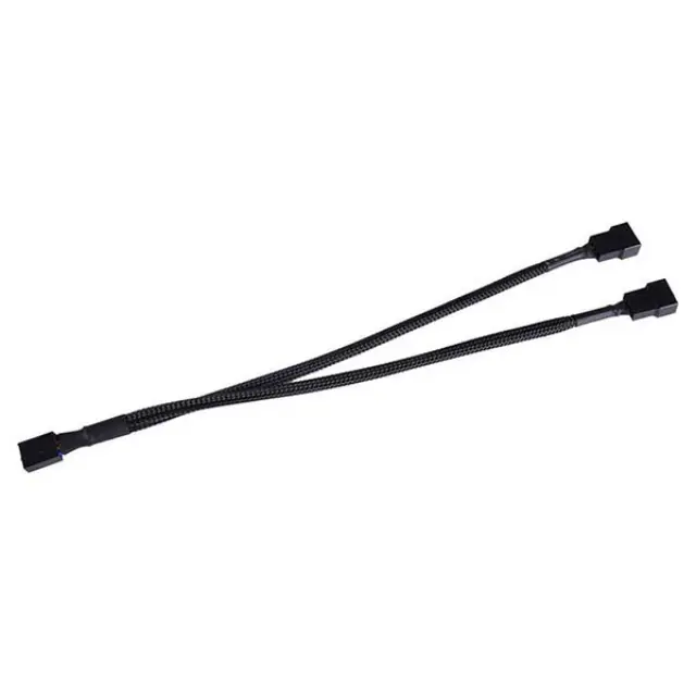 Powertech 4-Pin PWM Fan Splitter Cable Black 0.15m (CAB-W048)