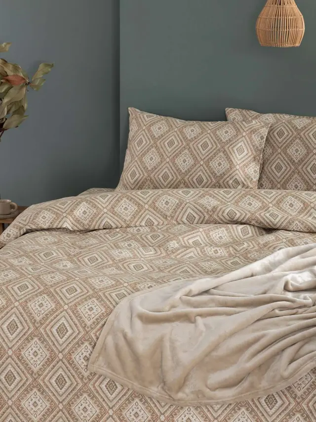 Σετ Παπλωματοθήκη Υπέρδιπλη Flannel Beauty 240x250 FB0238 3
