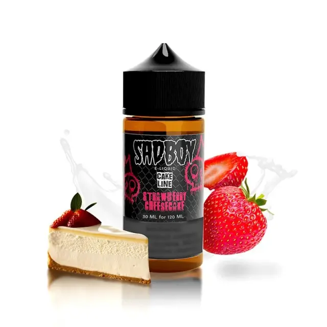 Sadboy Flavor Shot Cake Line Strawberry Cheesecake 30ml/120ml 120ml Sad Boy