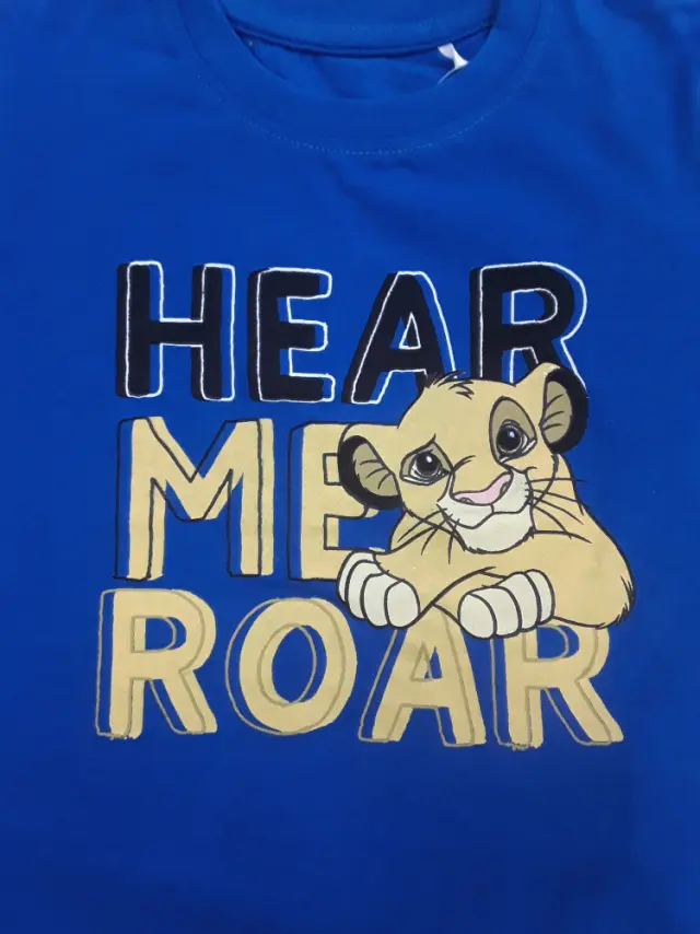 Πιτζάμα Καλοκαιρινή Hear Me Roar White Blue 8010358 - 7-8 Y (128cm) 2