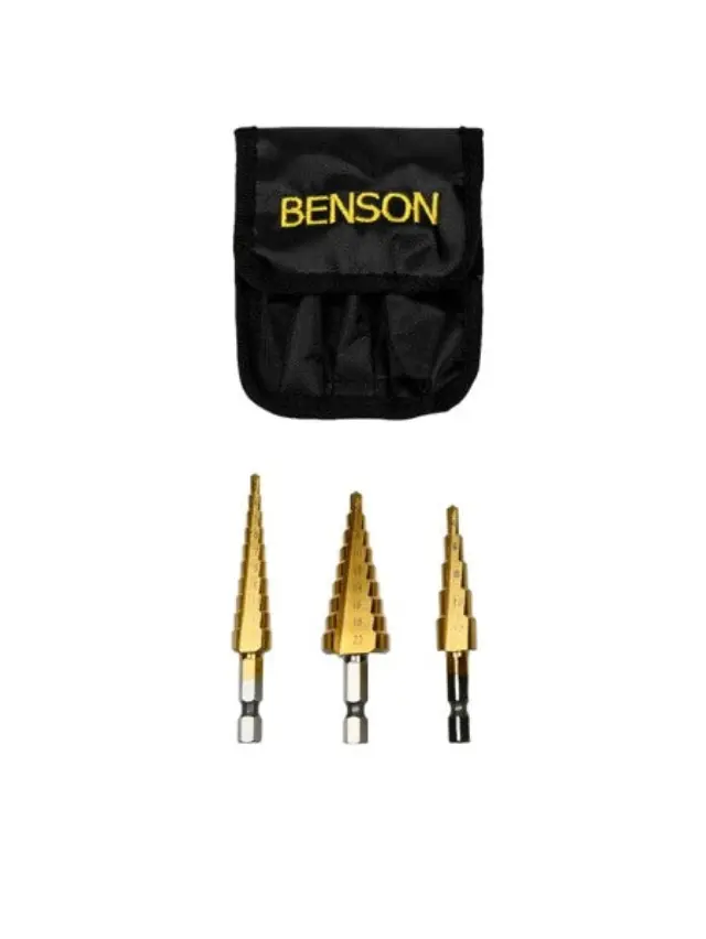 Drill set graduated 3 pieces HSS titan